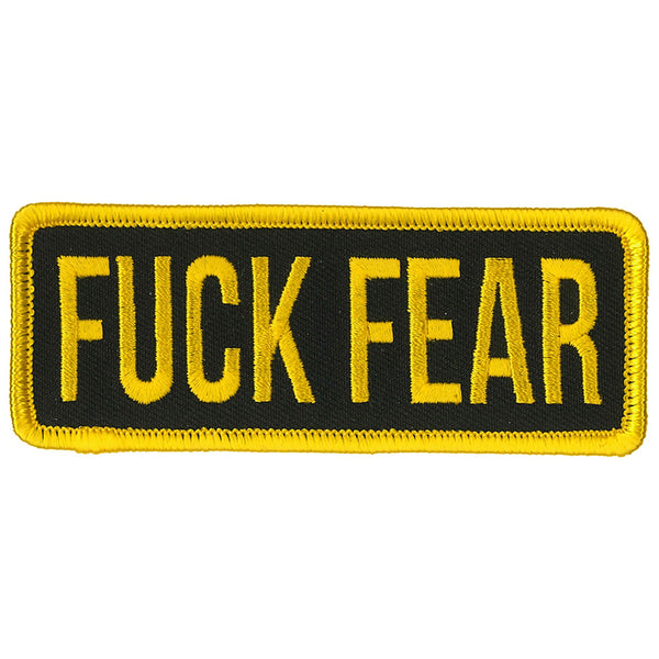 Hot Leathers PPL9856 Fuck Fear 4"x 2" Patch