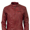 Milwaukee Leather Vintage SFL2811 Women's Red Zipper Front Motorcycle Casual Fashion Leather Jacket