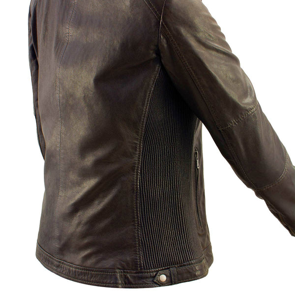 Milwaukee Leather Vintage SFL2813 Women's Brown Leather Moto Style Fashion Jacket