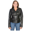 Milwaukee Leather SFL2820 Women's Quilted Black Lambskin Motorcycle Style Fashion Casual Leather Jacket