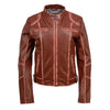 Milwaukee Leather SFL2830 Women's Maroon Sheepskin Scuba Style Fashion Leather Jacket