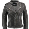 Milwaukee Leather SFL2840 Women's Maiden Black Premium Sheepskin Motorcycle Fashion Leather Jacket with Studs