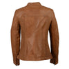 Milwaukee Leather SFL2855 Women's Saddle Zip Front Leather Jacket with Side Stretch Fitting