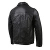 Milwaukee Leather Vintage SFM1804 Men's Classic Black Zipper Front Jacket with Shirt Collar