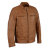 Milwaukee Leather SFM1865 Men's Saddle Classic Zipper Front Leather Jacket