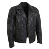 Milwaukee Leather SFM1885 Men's Black Leather Fashion Jacket with Piping Design