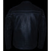 Milwaukee Leather SH1408 Men's Sporty Crossover Vented Black Motorcycle Leather Scooter Jacket