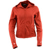 NexGen SH1998 Ladies Red and Black Textile Racer Jacket with Removable Hoodie