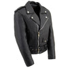 Milwaukee Leather SH2010 Toddlers Black Classic Motorcycle Leather Jacket