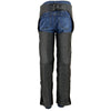 Milwaukee Leather SH2013 Kids Unisex Black Classic Leather Chaps