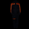 NexGen Ladies SH205101 Black and Orange Armored Hooded Water Proof Rain Suit