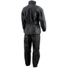 NexGen SH2225 Men's Black Waterproof Rain Suit with Reflective Piping