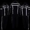 NexGen SH2331 Men's Black Water Resistant Rain Suit with Reflective Tape