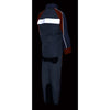 Milwaukee Leather SH2336SGO Women's Gray and Orange Rain Suit Water Resistant with Reflective Piping
