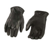 Milwaukee Leather SH234 Men's Black Thermal Lined Leather Motorcycle Hand Gloves W/ Sinch Wrist Closure