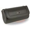Milwaukee Leather SH61401 Black Medium Motorcycle Windshield PVC Tool Bag with Self FastenerClosure