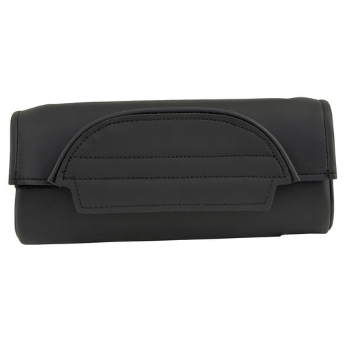 Milwaukee Leather SH621 Black PVC Motorcycle Tool Bag with Self FastenerClosure
