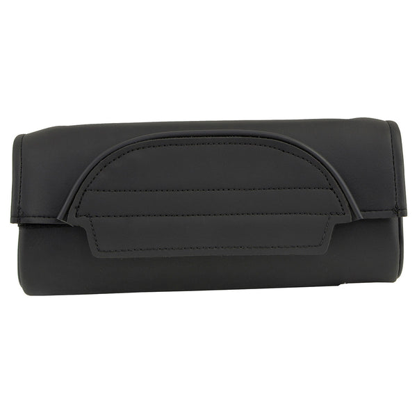 Milwaukee Leather SH621 Black PVC Motorcycle Tool Bag with Self FastenerClosure