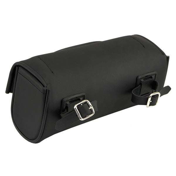 Milwaukee Leather SH621 Black PVC Motorcycle Tool Bag with Self FastenerClosure