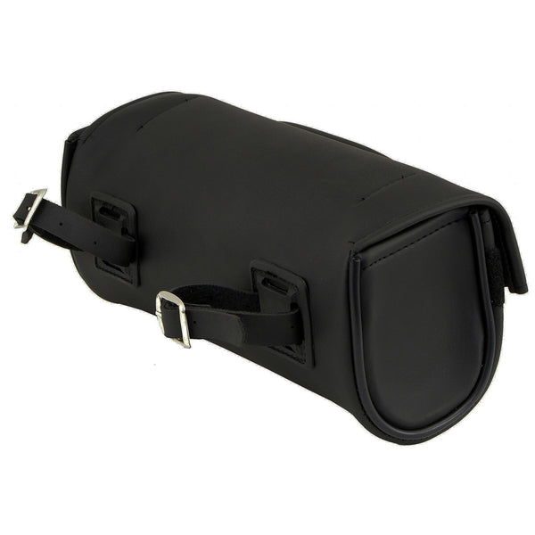 Milwaukee Leather SH621 Black PVC Motorcycle Tool Bag with Self FastenerClosure