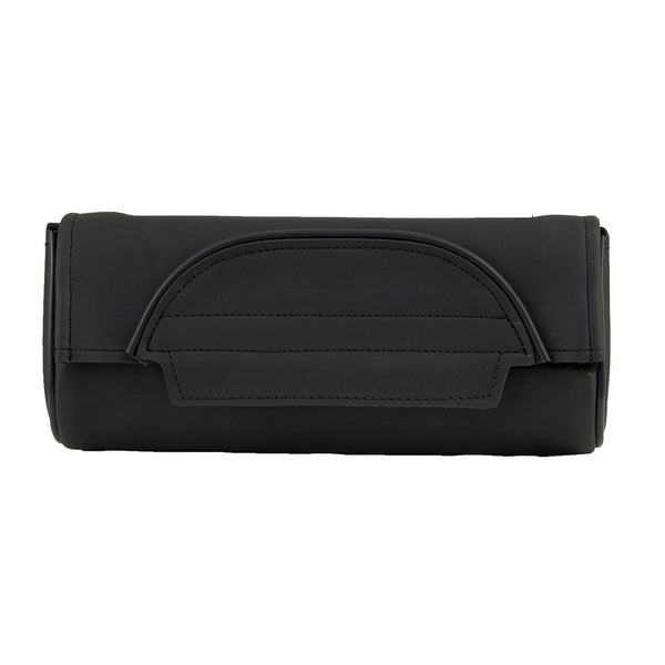 Milwaukee Leather SH621 Black PVC Motorcycle Tool Bag with Self FastenerClosure