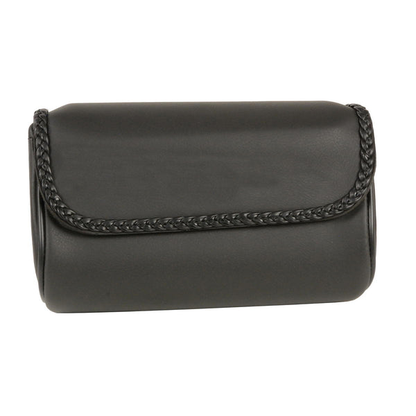 Milwaukee Performance SH627B01 Black PVC Small Braided Motorcycle Tool Bag with Self FastenerClosure