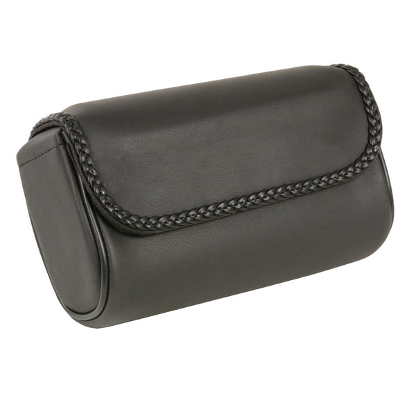 Milwaukee Performance SH627B01 Black PVC Small Braided Motorcycle Tool Bag with Self FastenerClosure