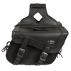 Milwaukee Leather SH664ZB Large Braided Zip Off PVC Throw Over Saddlebags