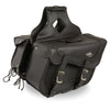 Milwaukee Leather SH664ZB Large Braided Zip Off PVC Throw Over Saddlebags