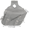 Milwaukee Leather SH665ZB Black Large Braided Zip Off PVC Throw Over Motorcycle Saddlebags