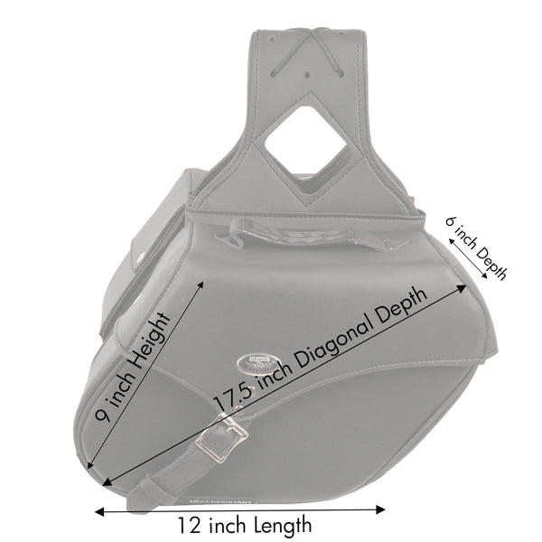 Milwaukee Performance SH66801ZB Medium Zip-Off Single Strap PVC Throw Over Saddlebags