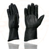 Milwaukee Leather Men's Gauntlet Motorcycle Hand Gloves-Deerskin Adjustable Wrist Strap Closure Thermal Lined-SH864th