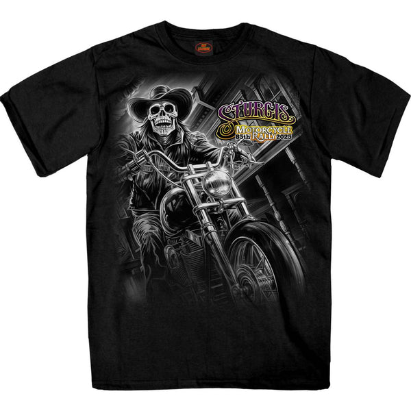 2025 Sturgis Motorcycle Rally #1 Ghost Rider Black Men's T-Shirt