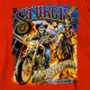 2025 Sturgis Men's Motorcycle Rally #1 Ghost Rider Red T-Shirt