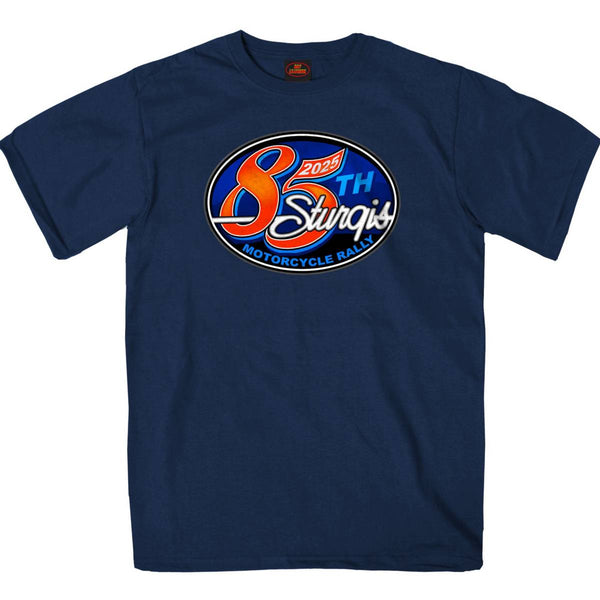 2025 Sturgis Motorcycle Rally Rally Logo Navy Men's T-Shirt