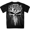 2025 Sturgis Motorcycle Rally Badass Skull Black Men's T-Shirt