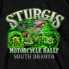 2025 Sturgis Motorcycle Rally Skeleton Chief Black Men's T-Shirt