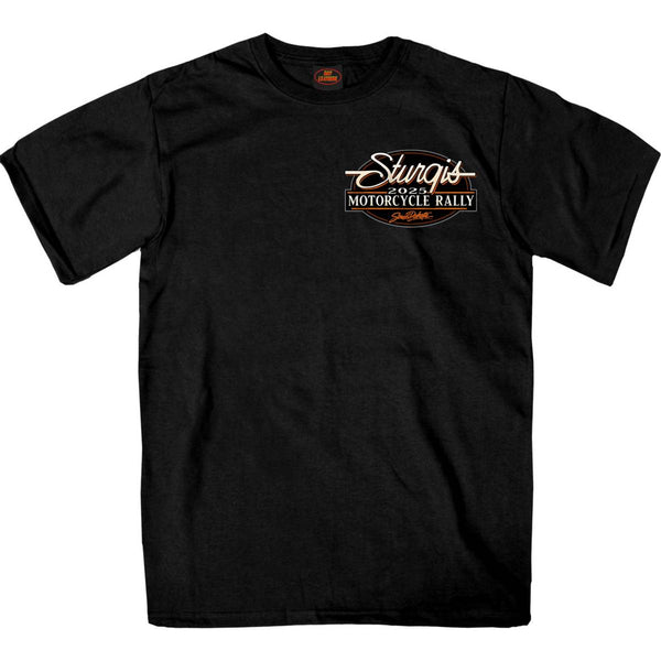 2025 Sturgis Motorcycle Rally Attractions Men's Black T-Shirt