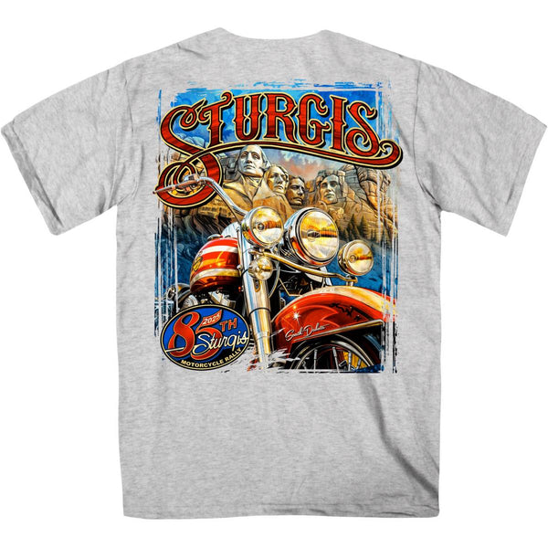 2025 Sturgis Motorcycle Rally Rushmore Ash Men's T-Shirt