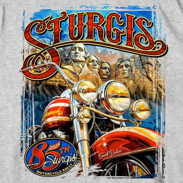 2025 Sturgis Motorcycle Rally Rushmore Ash Men's T-Shirt