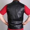 Hot Leathers VSM1018 Men's Black '10 Pocket' Cowhide Leather Vest