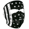 ZanHeadgear WNFM091 Full Mask Neoprene - Black and White Vintage Flag Design