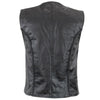 Milwaukee Leather XS1246 Ladies Black 'Braided' Classic Leather Vest