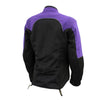 Xelement 'Gold Series' XS22008 Women's 'Be Cool' Black and Purple Armored Textile with Soft-Shell Motorcycle Jacket