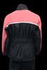 NexGen XS5031 Women's Pink and Black Water Proof Rain Suit with Cinch Sides