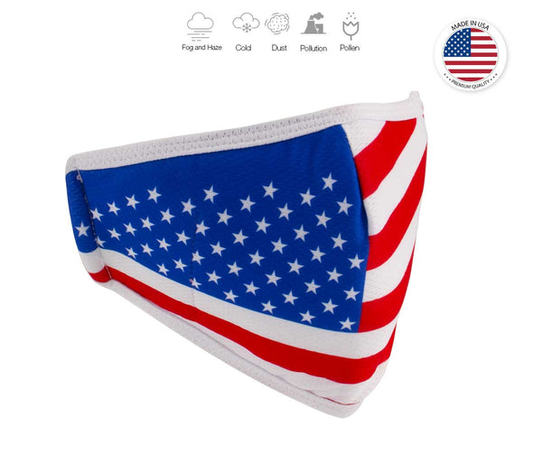 Xelement XS8001 USA Made 'American Flag' Protective Face Mask