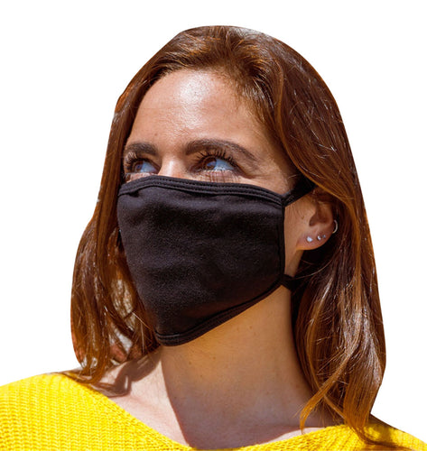 Xelement XS8003 'Black' USA Made 100 % Cotton Protective Face Mask