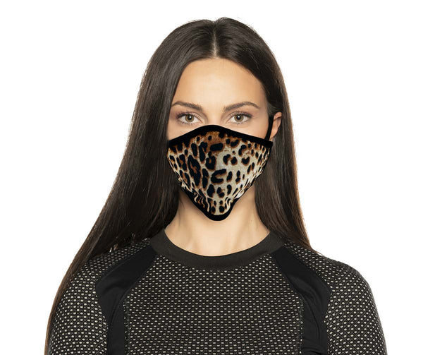 Xelement XS8005 (Multi-Pack) 'Leopard Print' USA Made 100 % Cotton Protective Face Mask