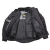 Xelement XS8160 Men's 'Shadow' All Season Black Tri-Tex and Mesh Motorcycle Rider Jacket with X-Armor Protection