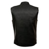 Z1R3710 Men’s ’30-06’ Black Motorcycle Leather Vest